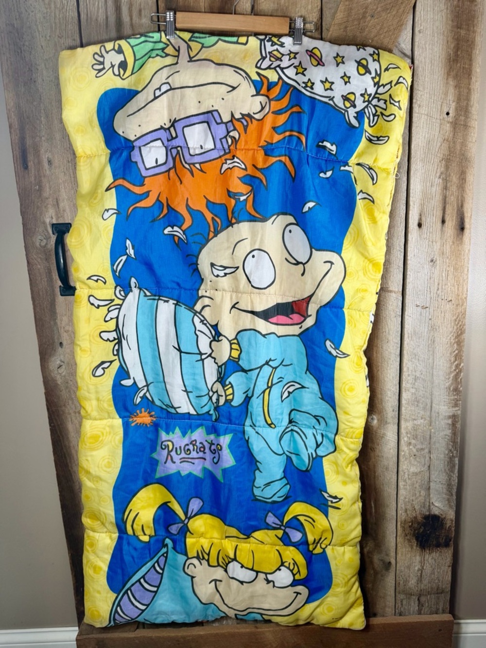Vintage 1997 Nickelodeon Rugrats Kids Sleeping Bag  57x30”